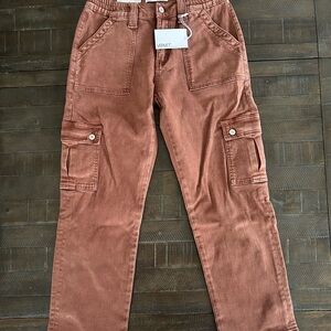 VERVET BY FLYING MONKEY Women's Brown Ankle Utility Jeans